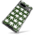 Marijuana Leaf White Pattern Google Pixel 8 Clear Case